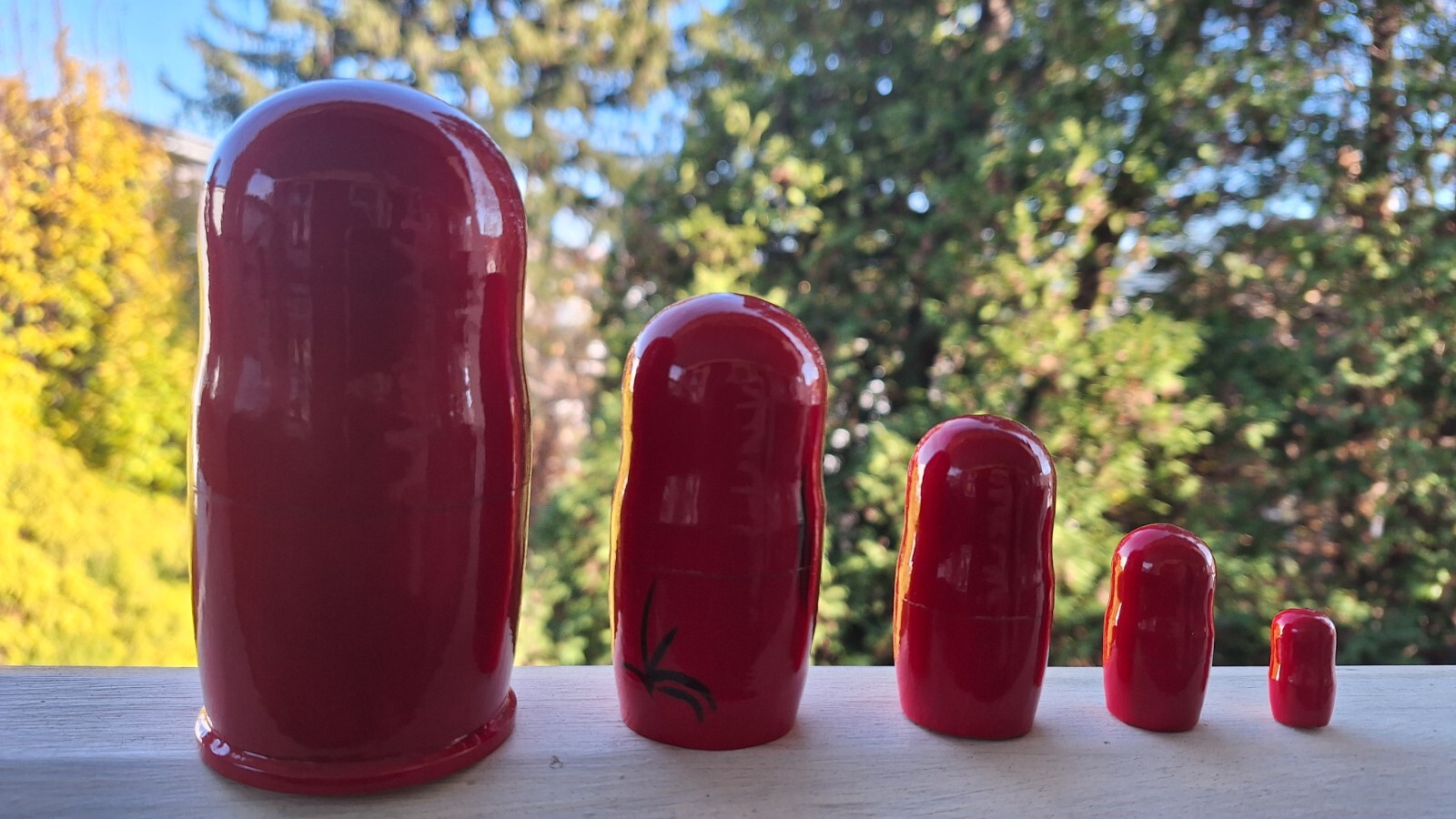 Bart Simpson; Wooden Nesting Dolls 4′, 5 Pcs, Great Gift