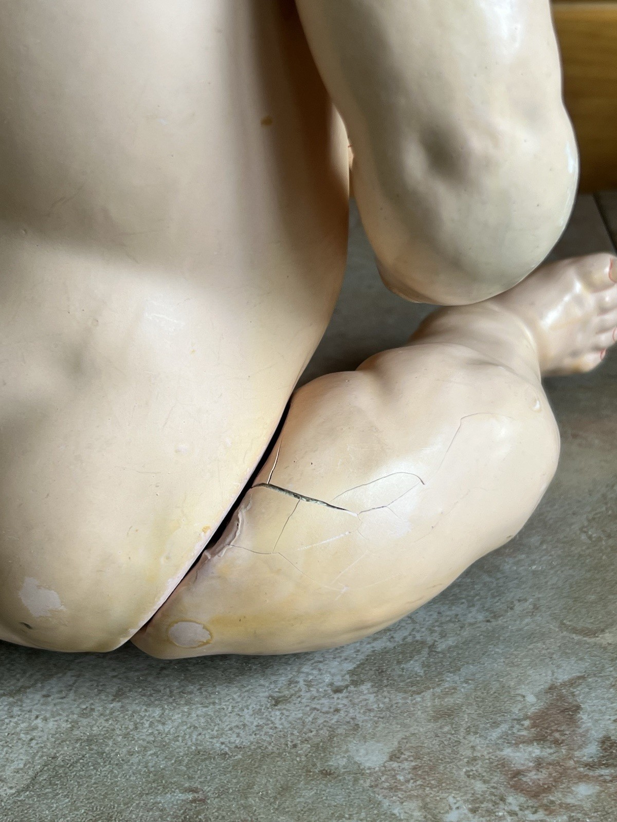 Antique 20″ German K*R Simon Halbig #126 Bent Limb Baby Sleep Eyes Wobble Tongue