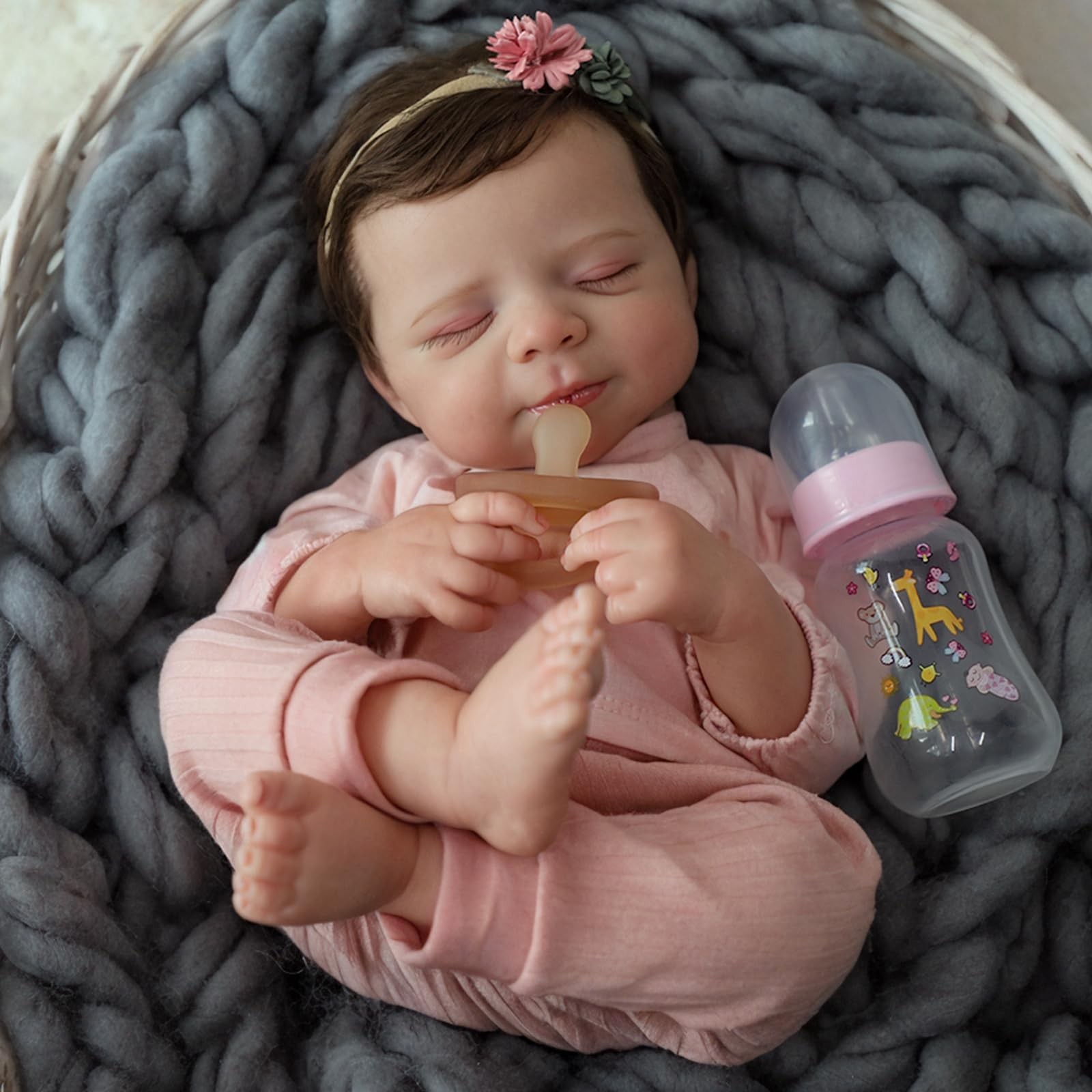 Realistic Reborn Baby Dolls -18inch Lifelike Baby Girl with Full Body Vinyl,C…