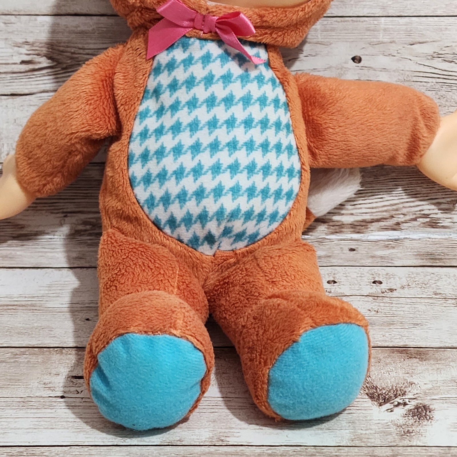 Cabbage Patch Kids Cuties Forest Friends Ruby Fox Plush Doll Brown and Blue