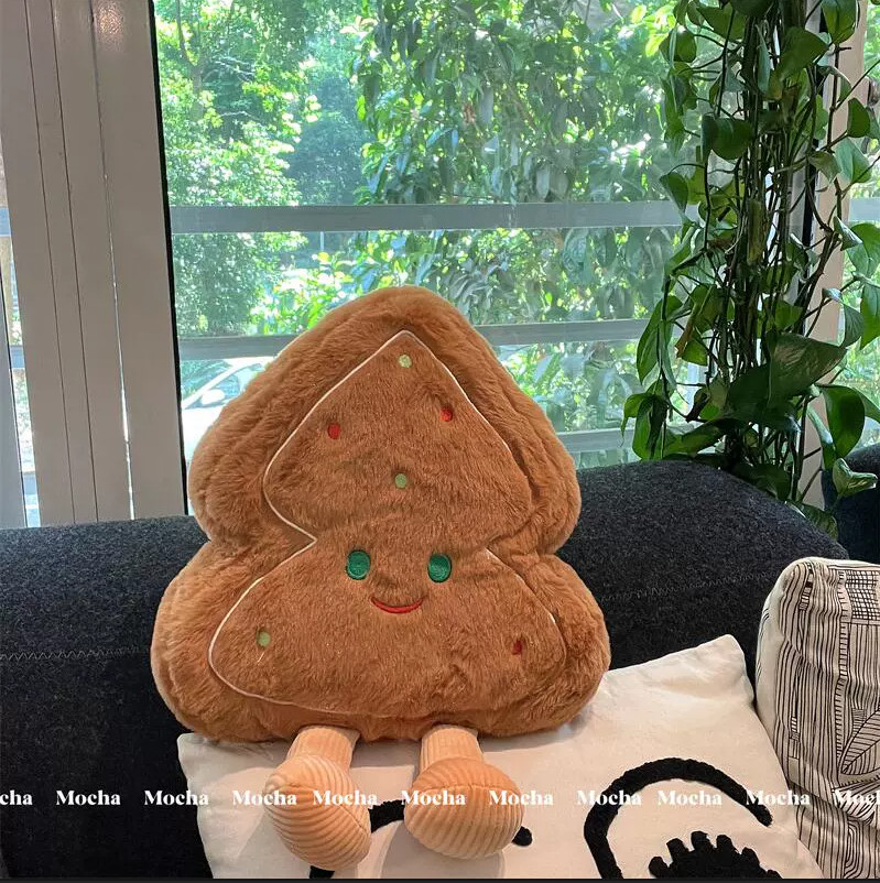 Cute Gingerbread Star Christmas Tree Doll Plush Five-Pointed Star Cookie Toy