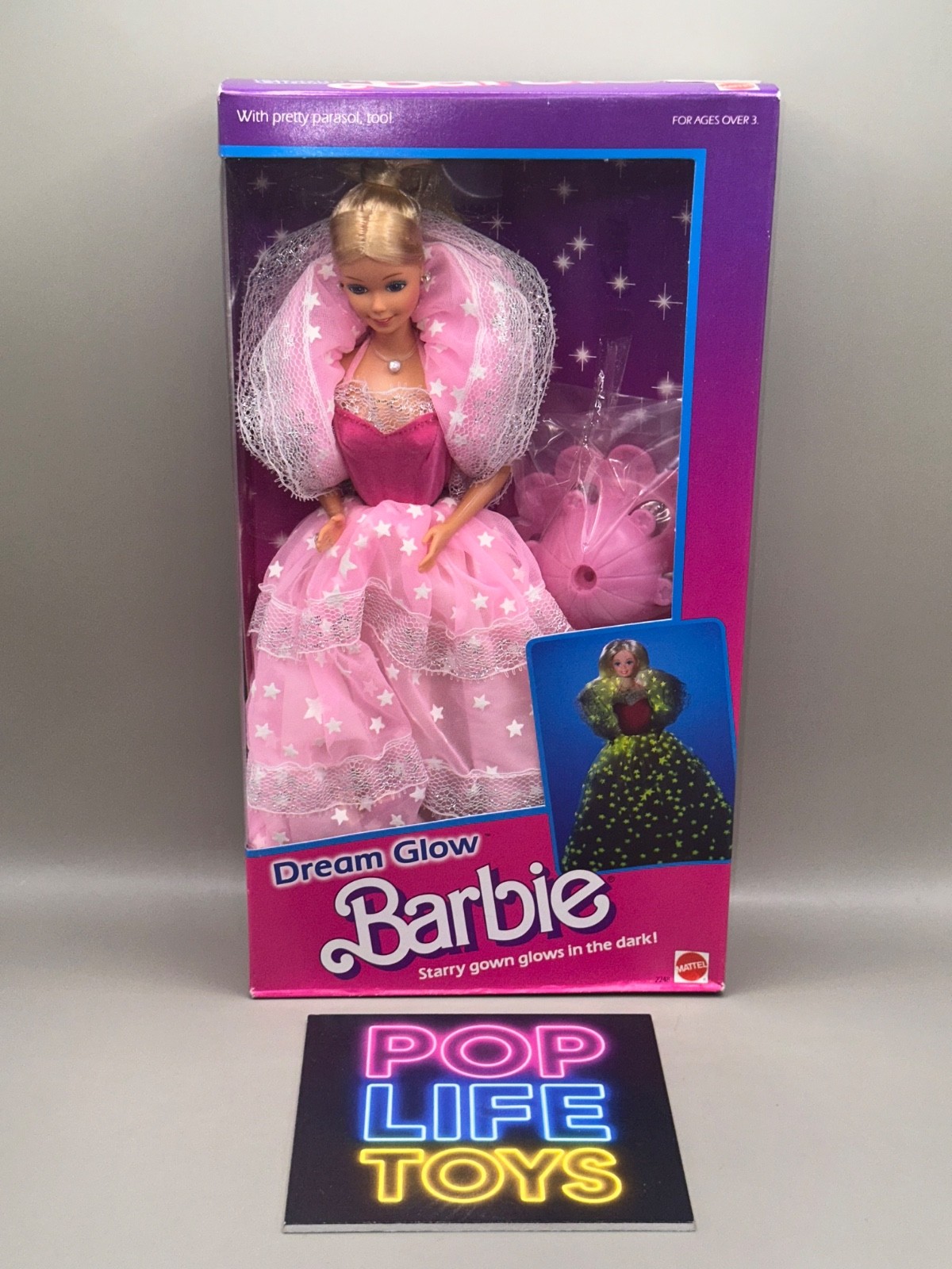 Vintage 1985 Mattel “Dream Glow Barbie” #2248 *NRFB*