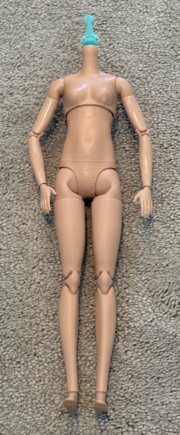 Mattel Barbie Doll TALL MtM Made To Move Neutral Light Skin Tone For OOAK NEW