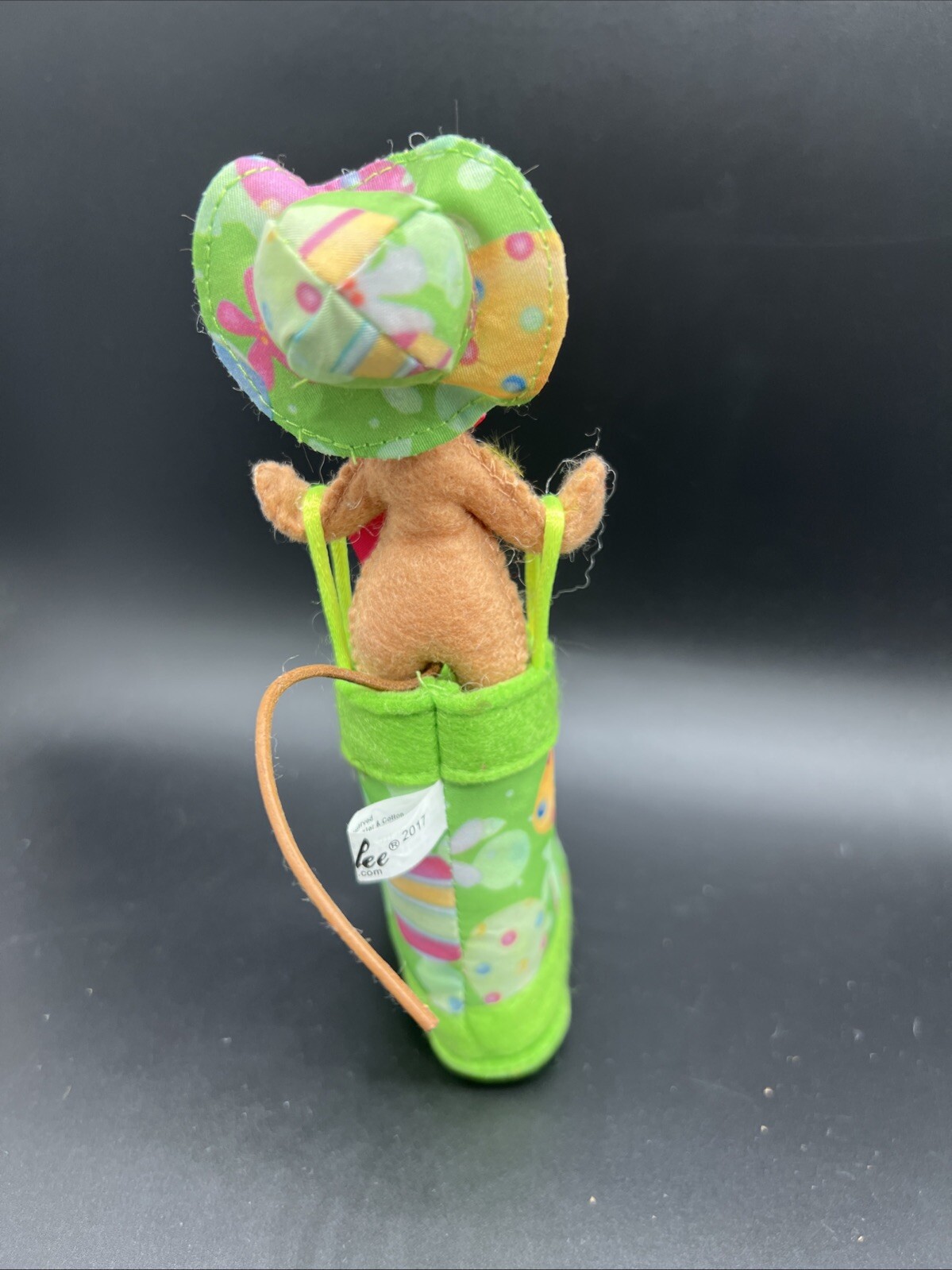 Annalee Green Rain Boot Mouse Easter Egg Spring Doll Mice Decor