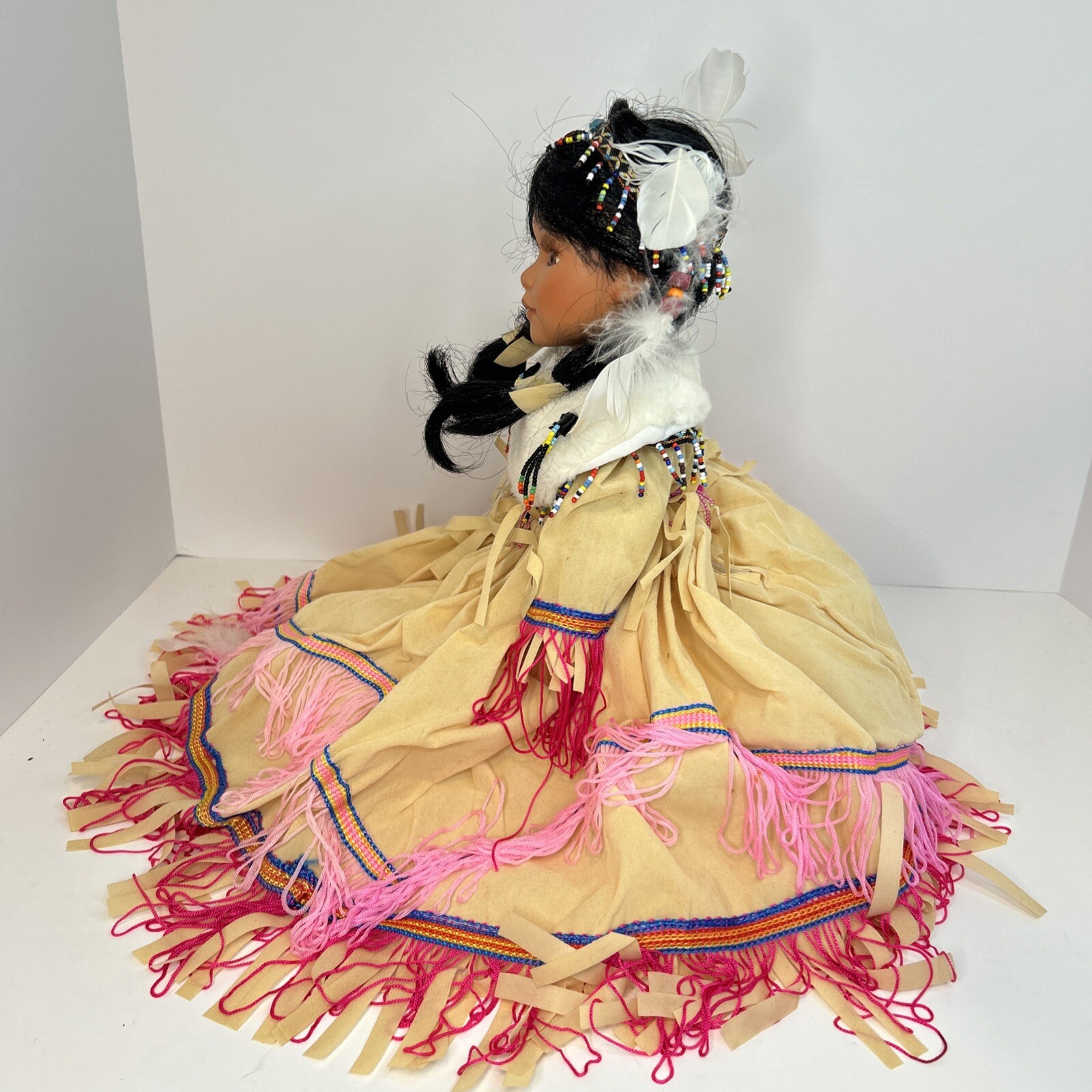 Goldenvale Collection Native American Indian Porcelain 12″ Doll # 1-2000 (G1)