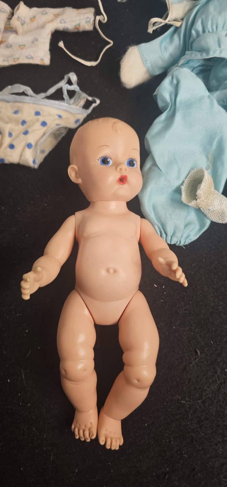 Vogue Ginnette Doll 8″ – Vintage 1958 Molded Head & Jointed Soft Plastic/Rubber