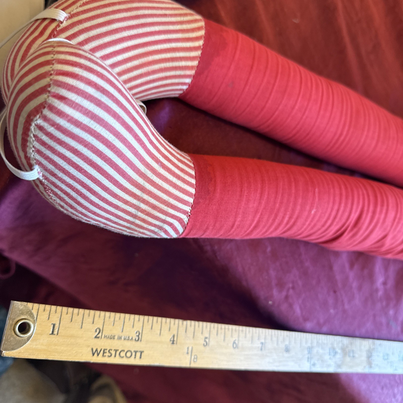 Vintage Life Size Rag Doll, Plastic Face Blonde Hair 38” Creepy Movie Prop AsIs