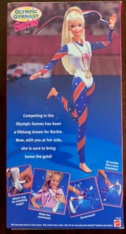 Olympic Barbie 1996 Sealed Ruth Handler Signed Inscription on Box Autograph