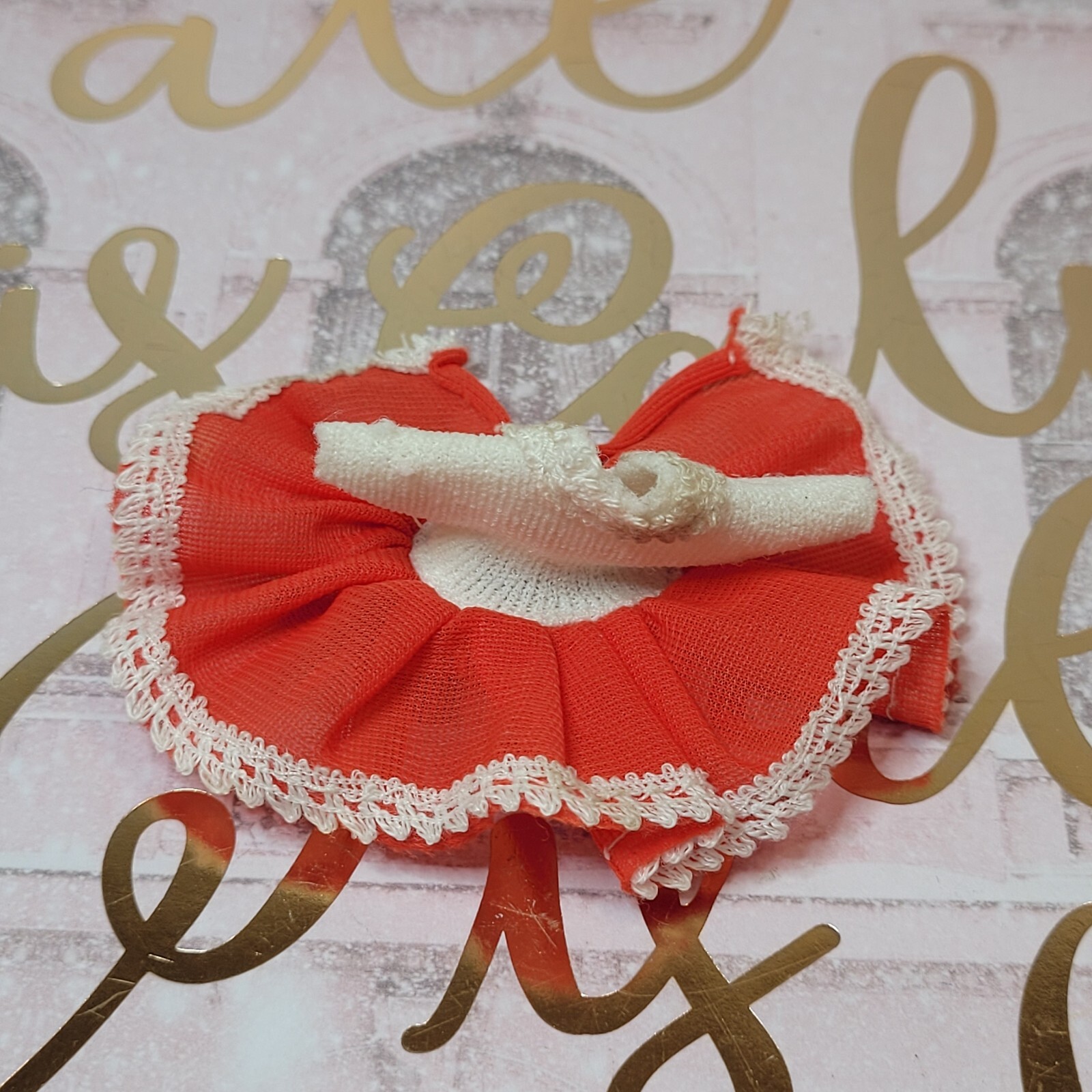 Vtg Strawberry Shortcake? Or Clone Doll Red Comb/Cowgirl Outfit/Dress/ 2 Hangars