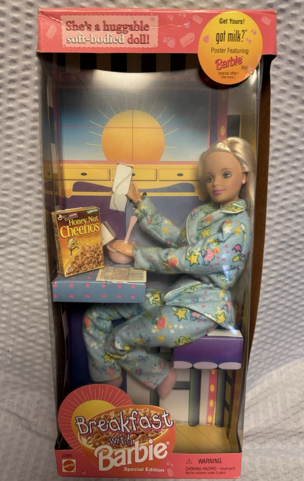 RARE Vntg 1999 Special Edition Breakfast w/Barbie (soft bodied doll) New In Box