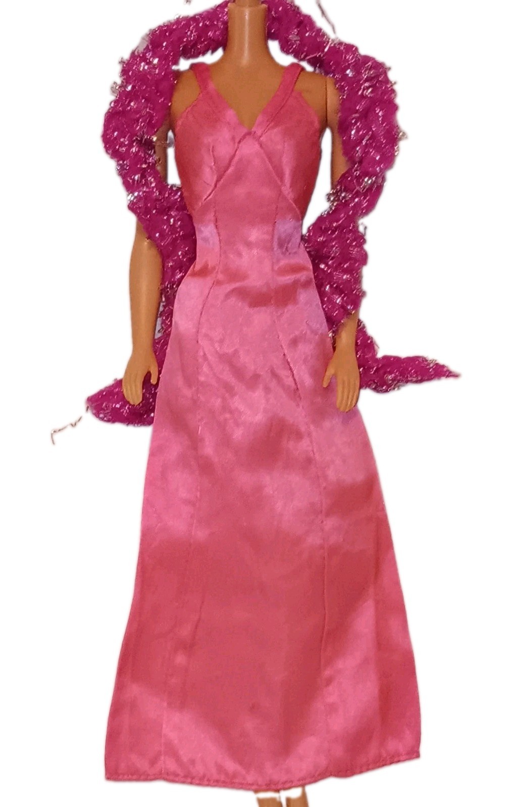 1977 Mattel Barbie Signature Superstar Pink Dress and Boa Set