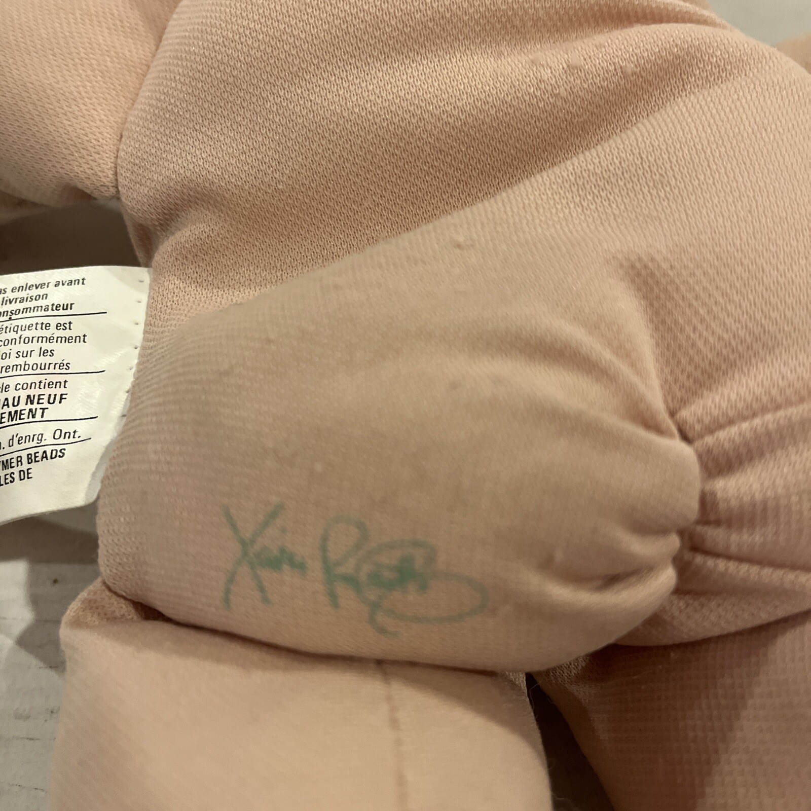 VTG Coleco Cabbage Patch Kid 1985 Preemie Bald Brown Eyes Baby Blue Signature