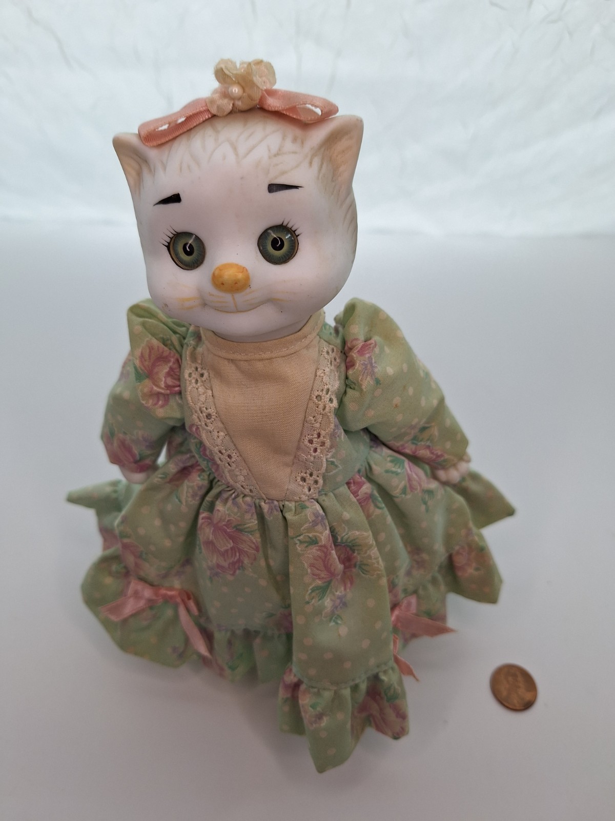 1993 Goebel Dolly Dingle Cat Doll April Bette Ball Ltd Ed 194/2000 Birthstone