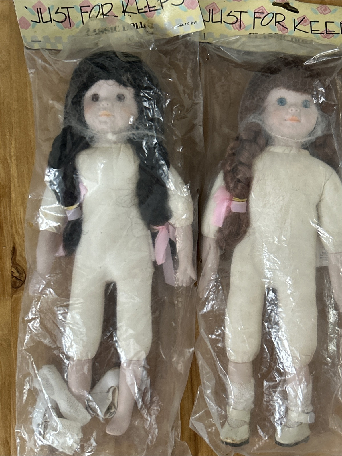 4 Just For Keeps Classic 16” Dolls Brown Black & Red Hair Soft Body