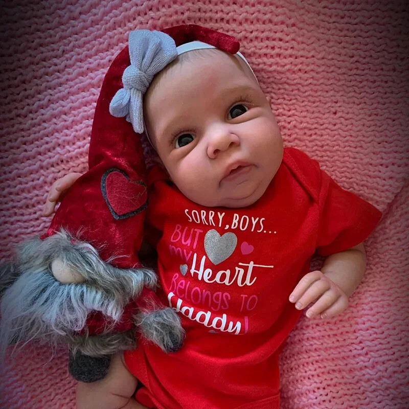 19″ Painted Reborn Doll Unassembled Kit Vinyl Parts Newborn Soft Cloth Body Gift