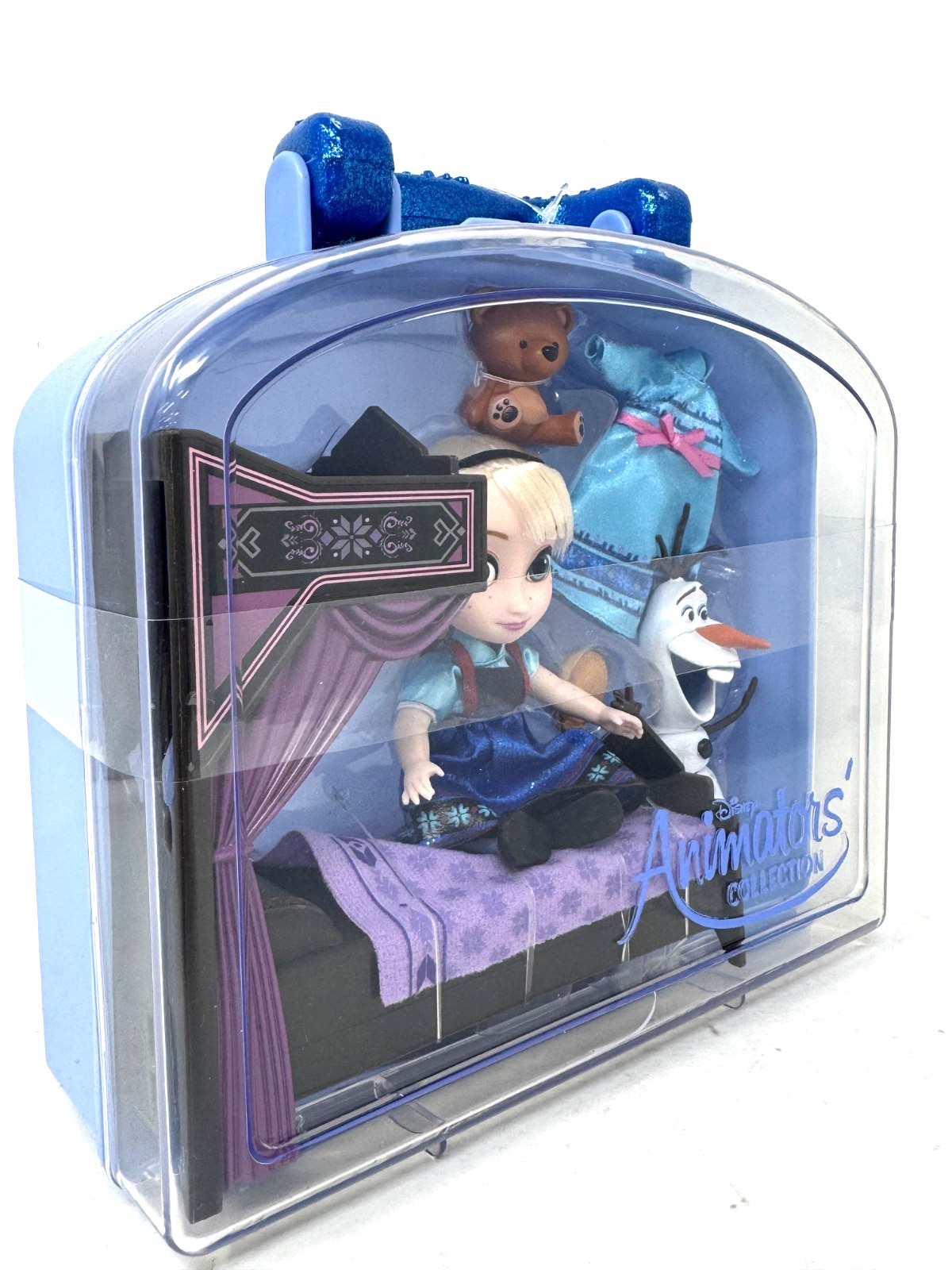Disney Animators’ Collection Mini Doll 5″ Elsa Play Set Carry Case