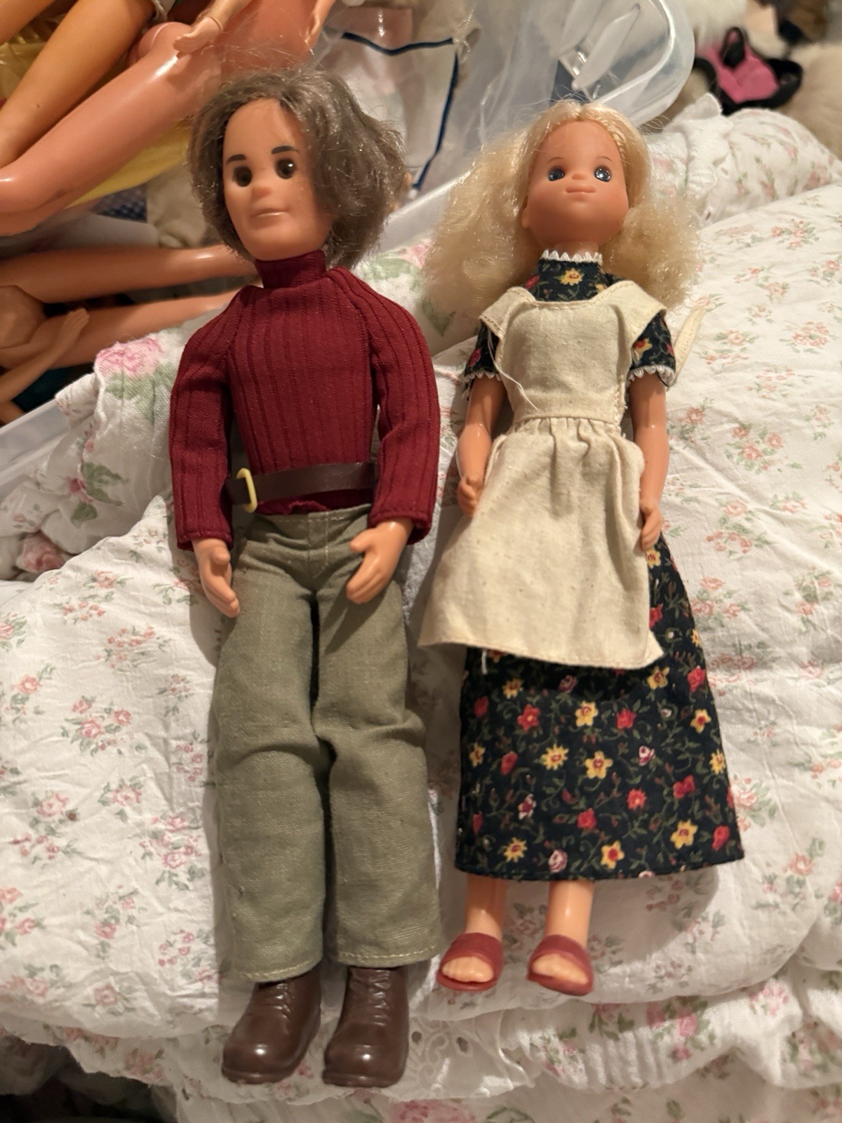 Vintage Mattel Sunshine Family Mom Dad Dolls 1973 all Original Steve Stephie