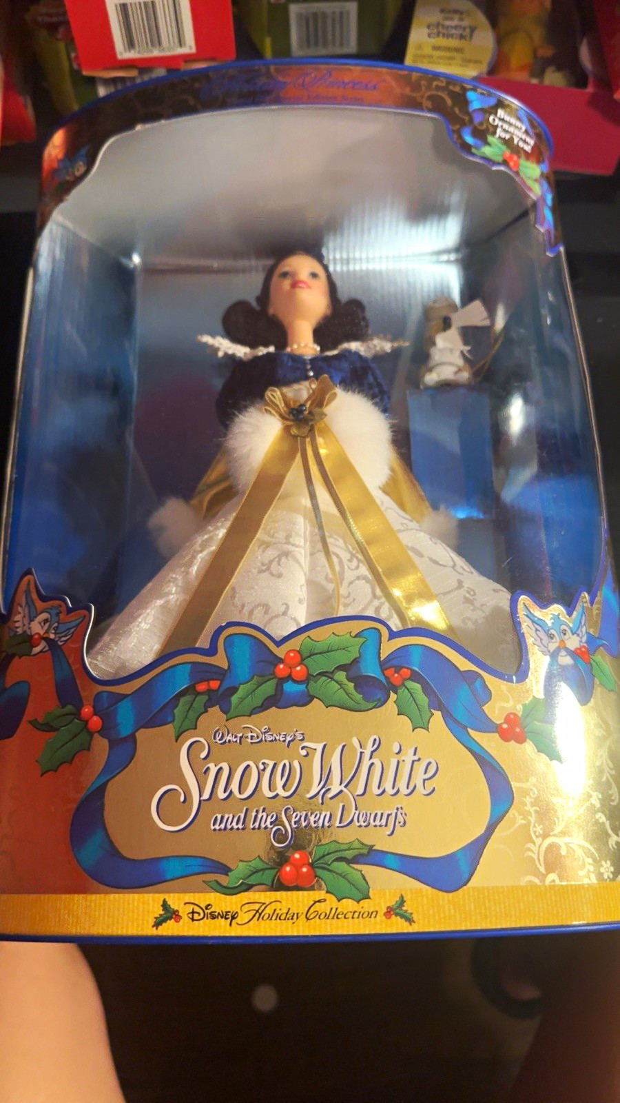 ￼ Vintage Mattel Disney Holiday Collection Snow White Collector Doll 1998 New