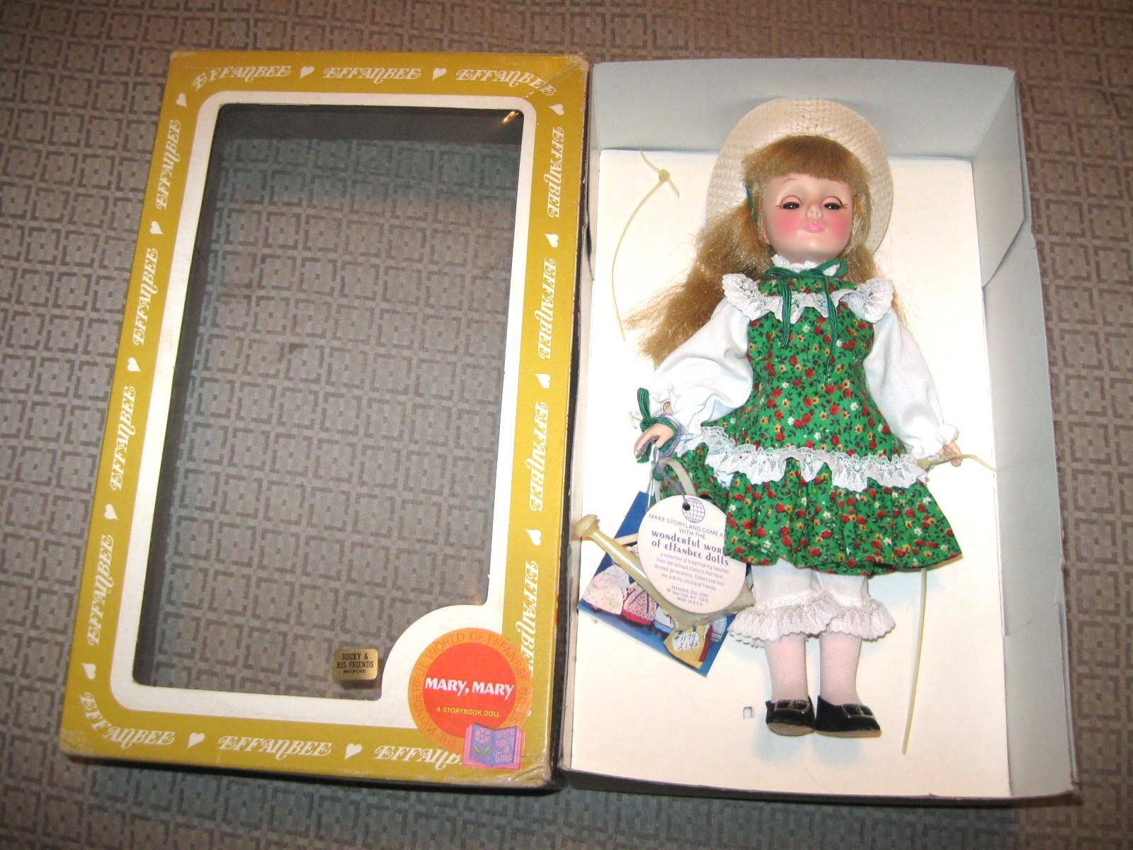 Vintage Effanbee Mary, Mary Storybook Doll #1179 1970s Mint in Box Made USA!