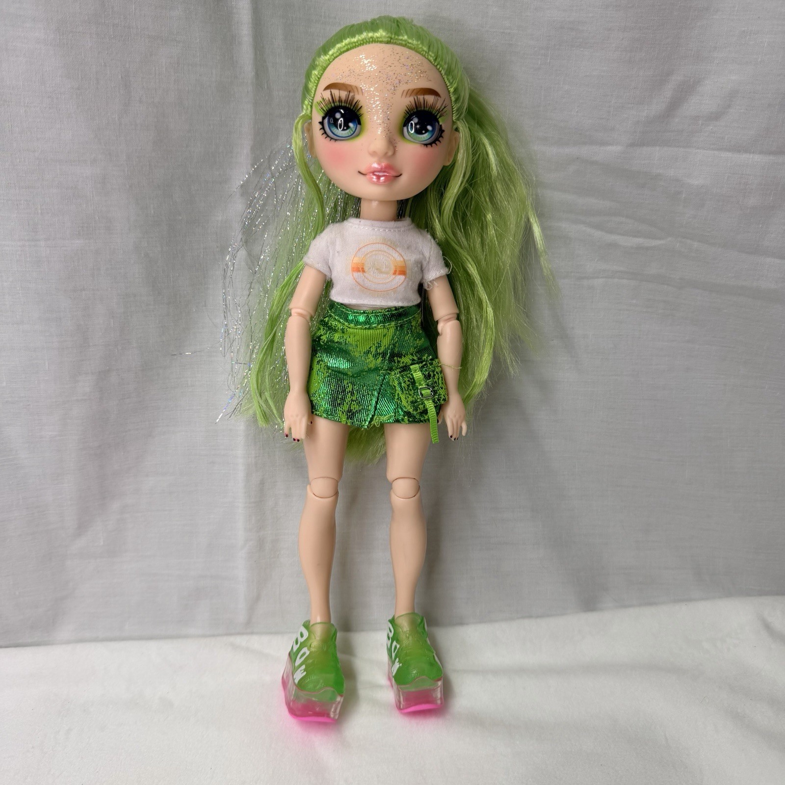 Rainbow High Jade Hunter Fashion Doll Slime Shimmer w Redressed Top MGA 2024