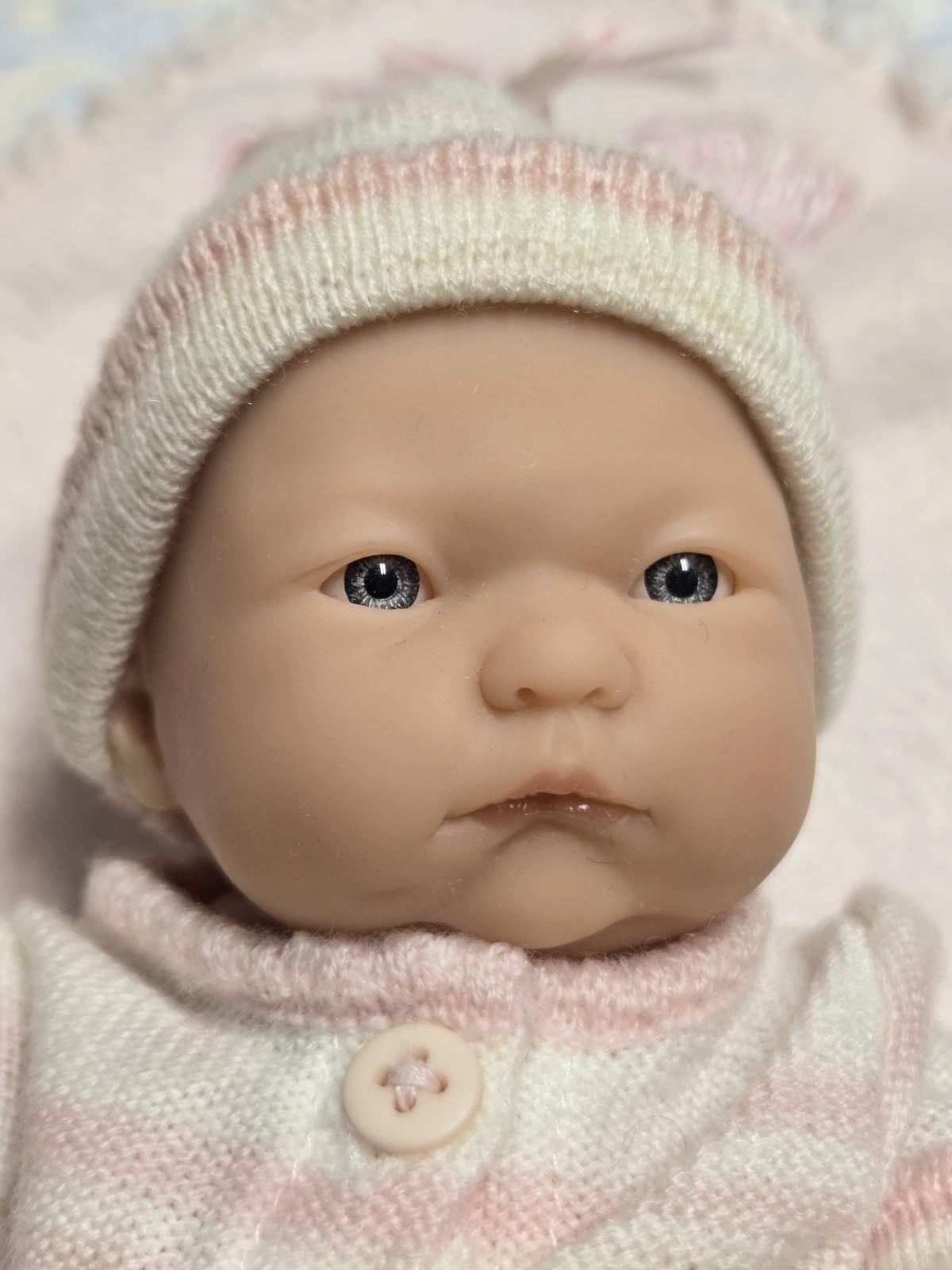 Vintage 1992 For Keeps! Berengeur 9.5″ Baby Girl Doll-Soft Vinyl-In Box #18420 *