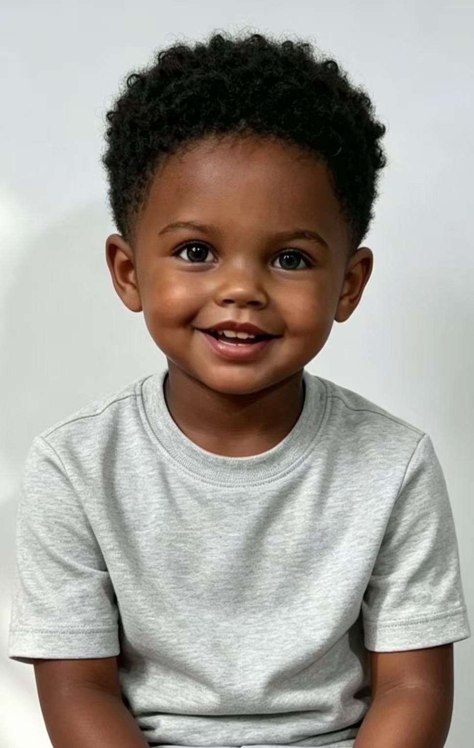 40in Cute Boy Reborn Baby Doll African Toddler Rooted Afro Hair Unassembled Kits