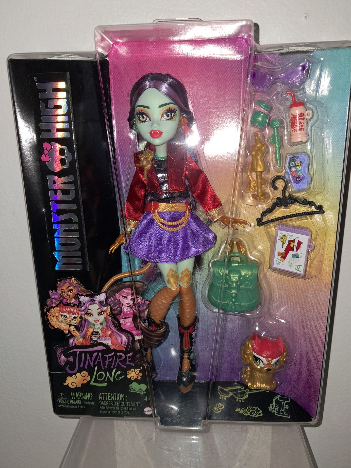 MONSTER HIGH JINAFIRE LONG DOLL NW 2024 W/MONSTER PET & ACCESSORIES