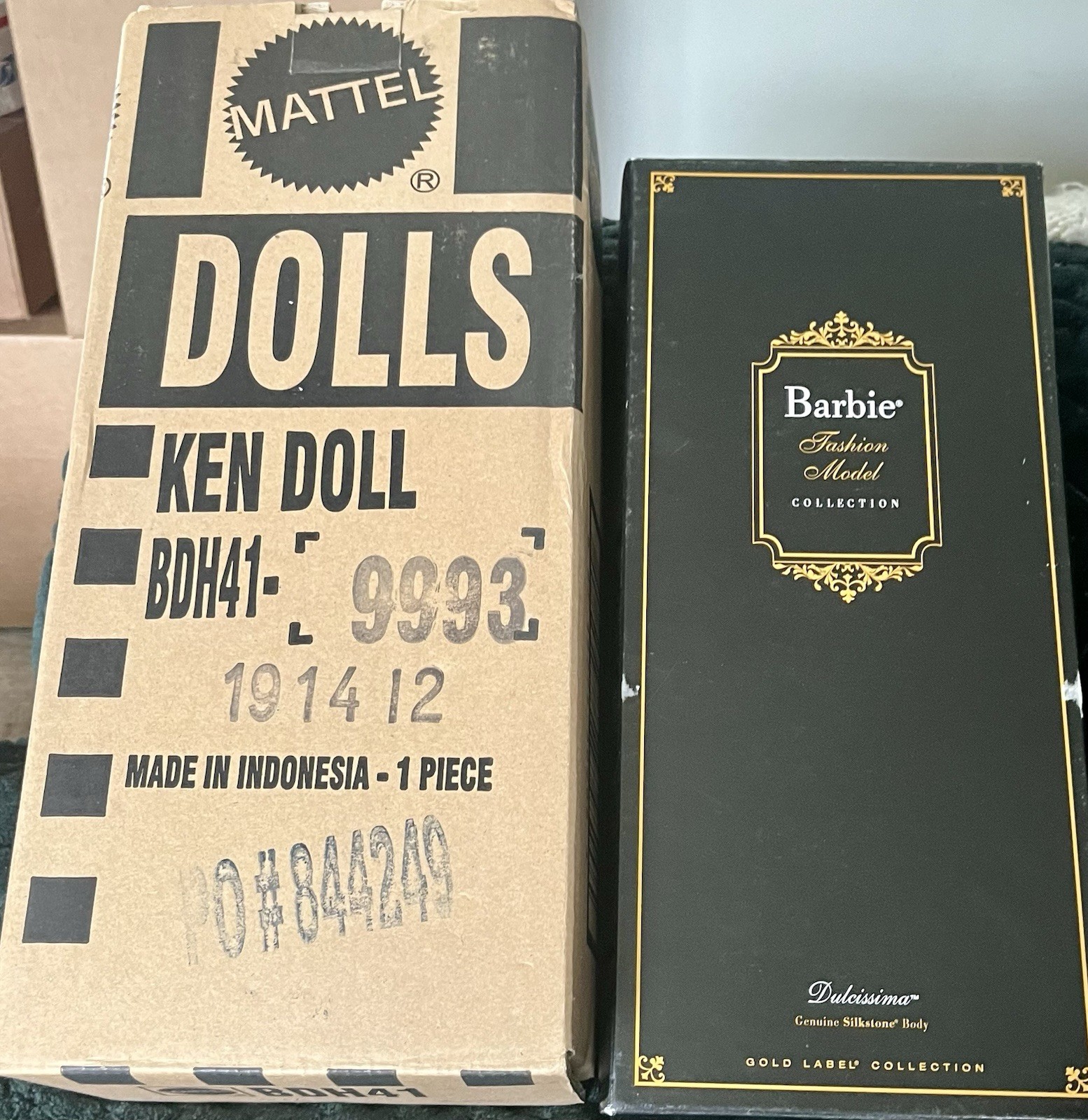 DULCISSIMA AND GIANFRANCO SILKSTONE BARBIES 2013 GOLD LABEL