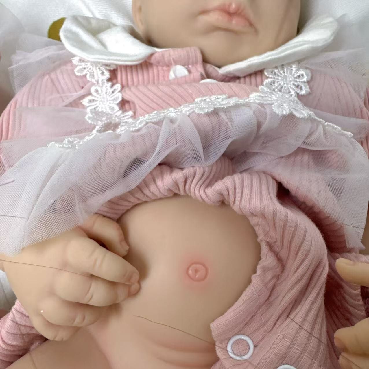 18.5” solid silicone doll silicone reborn doll silicone girl doll toys gifts