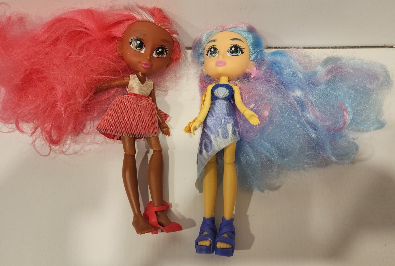 Vibe Girls Emma & Kindness Articulated Dolls Lot Jay@play 8 Inch Tall