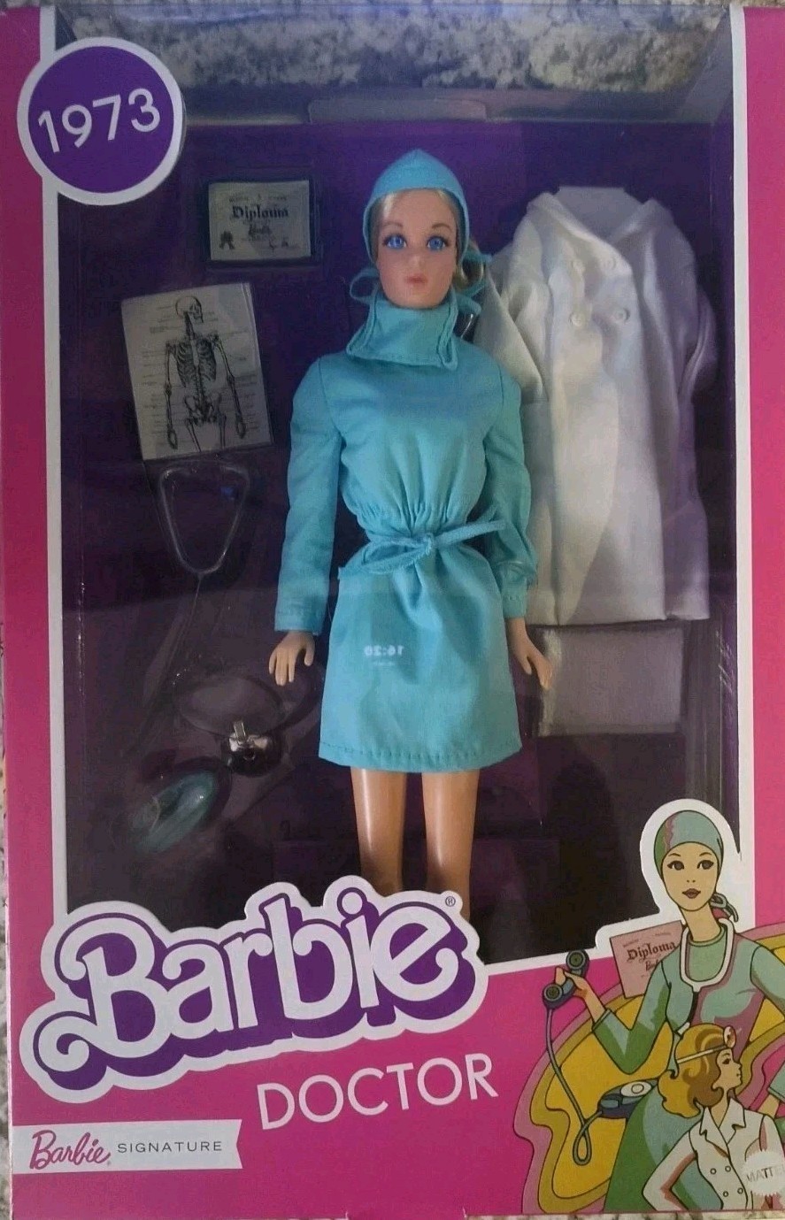 1973 VINTAGE REPRO DOCTOR BARBIE DOLL 2020 MATTEL GTJ94 NRFB