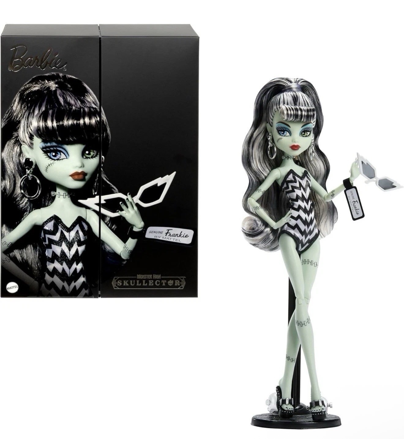 Monster High x Barbie Frankie Stein Skullector Doll IN HAND SAME DAY SHIP JHK28