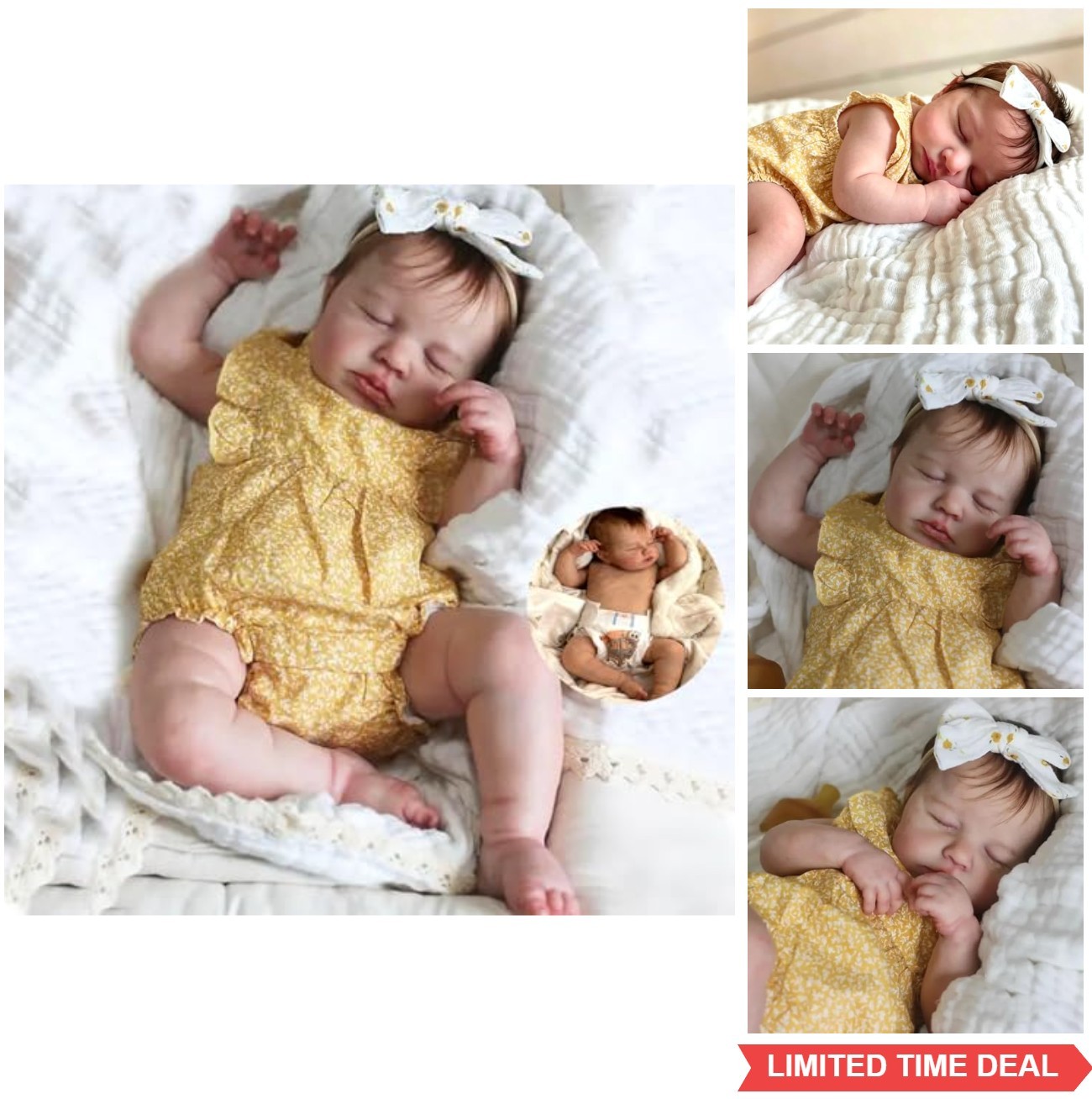 Reborn Baby Doll 20 Inch Full Silicone Body Realistic Lifelike Newborn Girl