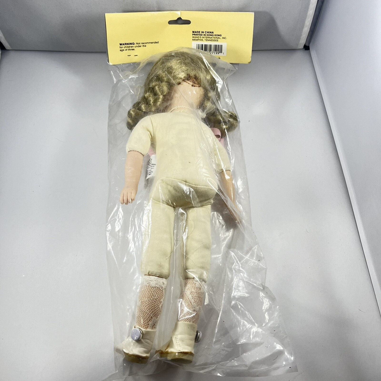Vintage Just For Keeps Doll, 13″, Blue Eyes, Blonde Hair Braided Pigtails, 1991