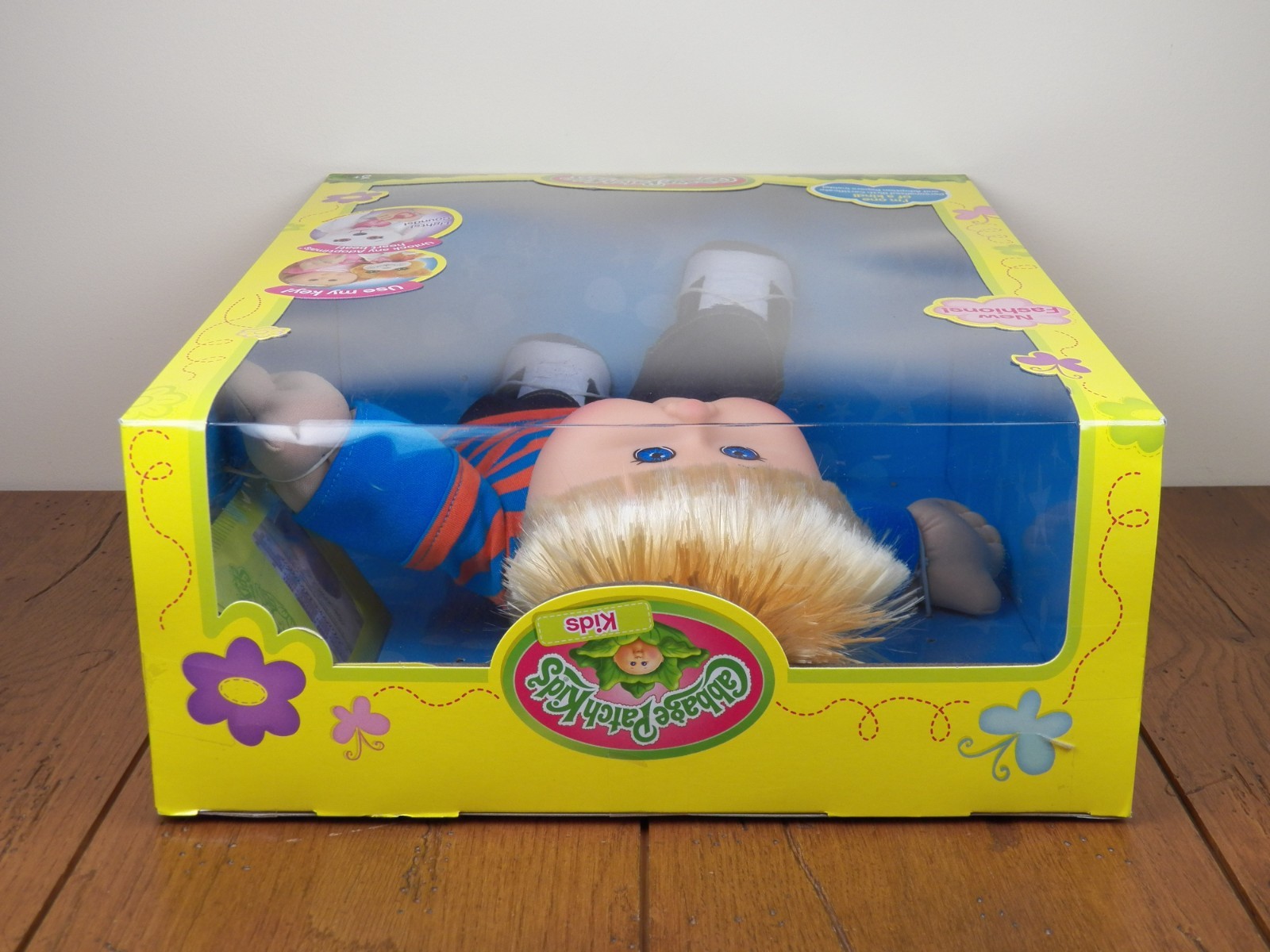 Cabbage Patch Kids 14″ Boy Plush Doll Blonde Hair Blue Eyes Caucasion*BRAND NEW*