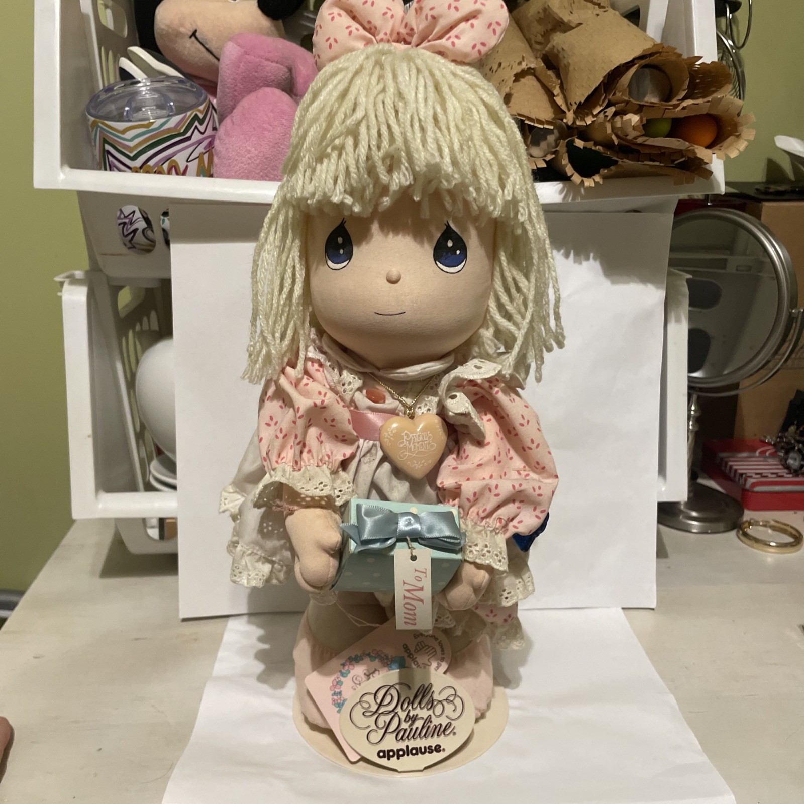 Precious Moments Thank You Doll Applause Vintage Limited Edition With Stand ￼