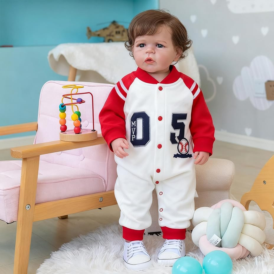 Toddler Reborn Doll Boy 24 Inch Reborn Baby Doll Silicone Baby Dolls