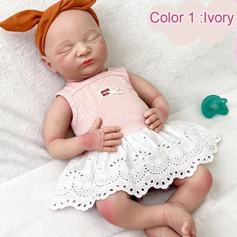 20” solid silicone doll silicone reborn doll silicone girl doll toys gifts