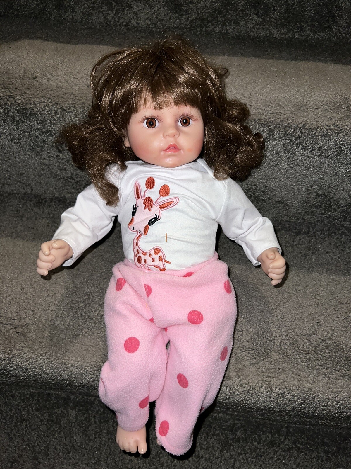 KAYDORA GIRL DOLL 18″ VINYL FABRIC BROWN HAIR BROWN EYES