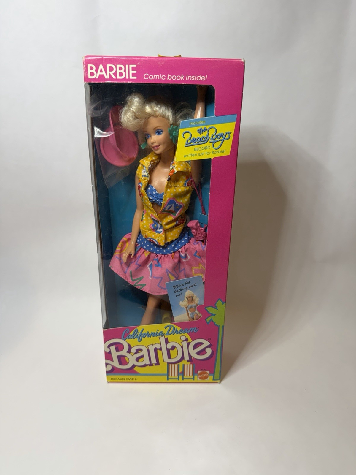 Barbie 1987 California Dream Doll With Beach Boys Record Mattel 4439