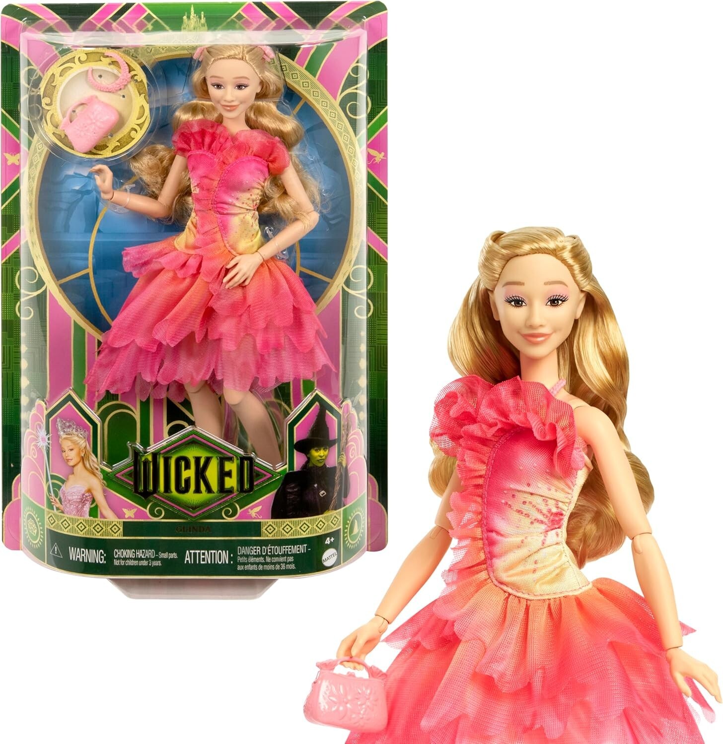 Mattel Wicked Movie Glinda Doll MISPRINT ERROR BOX URL 2024 Mint NEW
