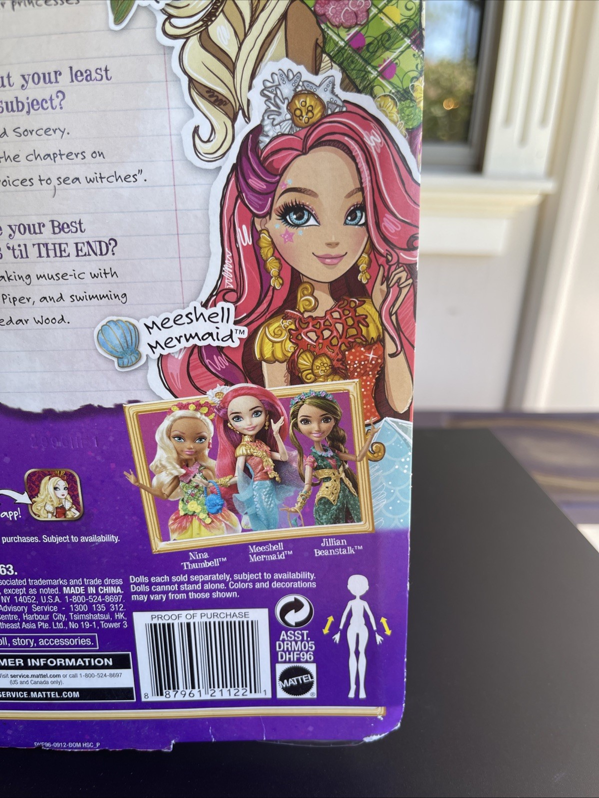 Ever After High Meeshell Mermaid Daughter of Ariel Doll ! Damage Box!