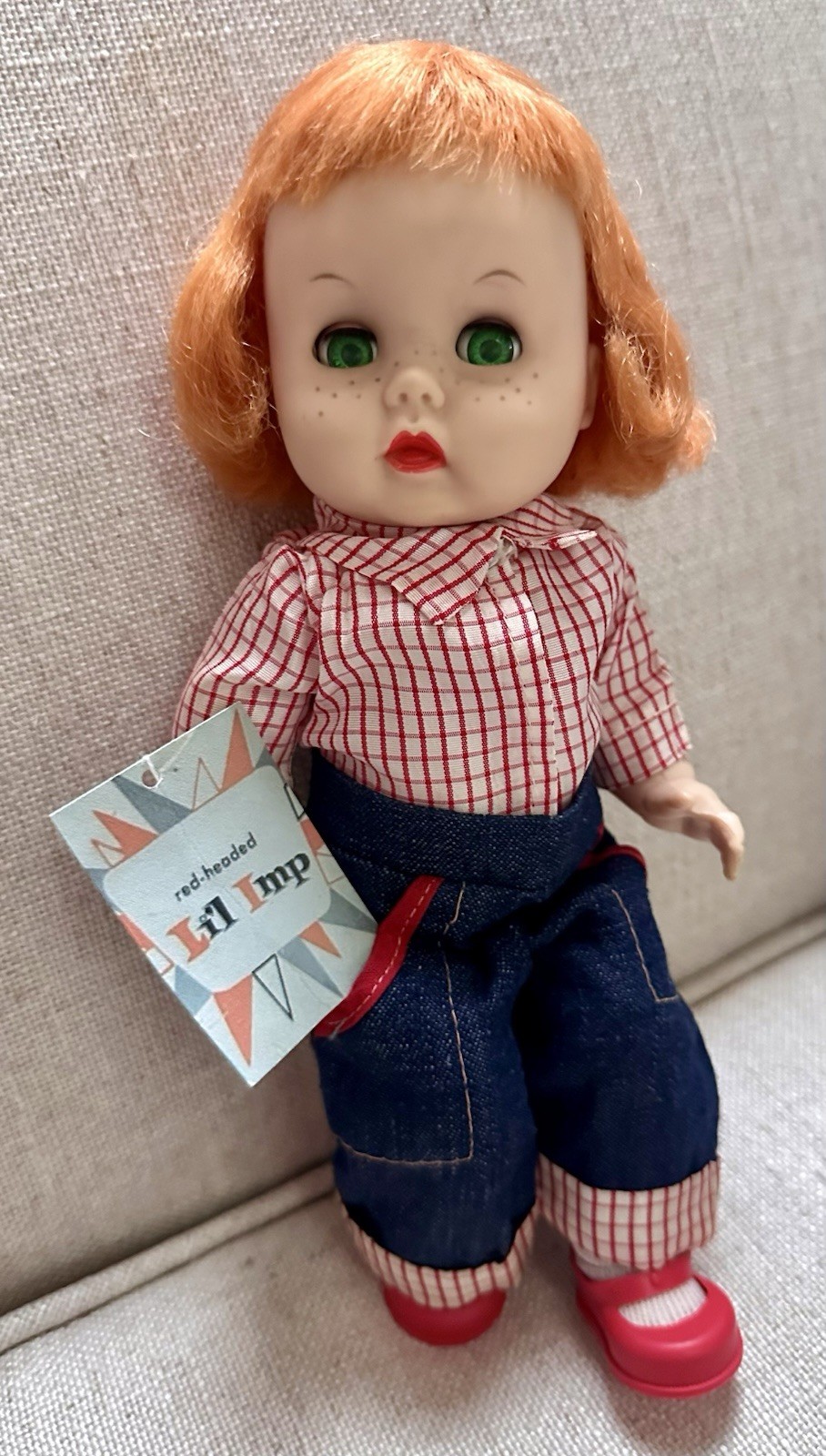Vintage 1959 Vogue L’il Imp Doll 11” Red Hair Freckles R&B Sleep Eyes
