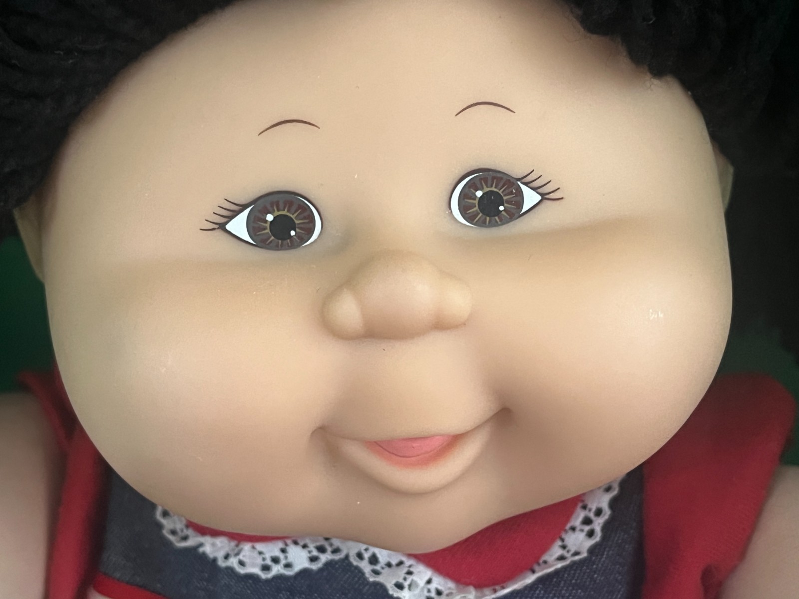 ?2004 Cabbage Patch Kids Play Along Asian Doll Long Black Yarn Hair