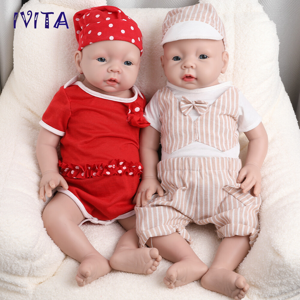 IVITA 20″ Lovely Boy|Girl Doll Lifelike Floppy Silicone Reborn Baby Cute Doll