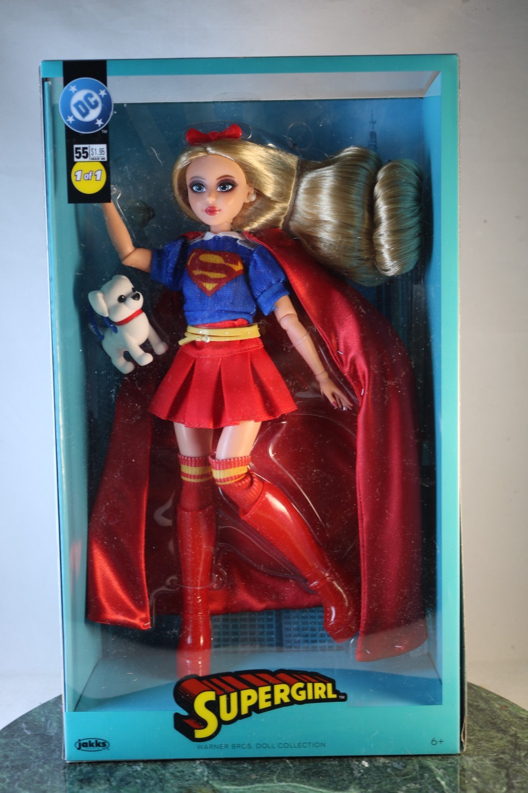 DC Supergirl Collector Fashion Doll JAKKS Pacific 12″ Figure Stand NIB Sealed