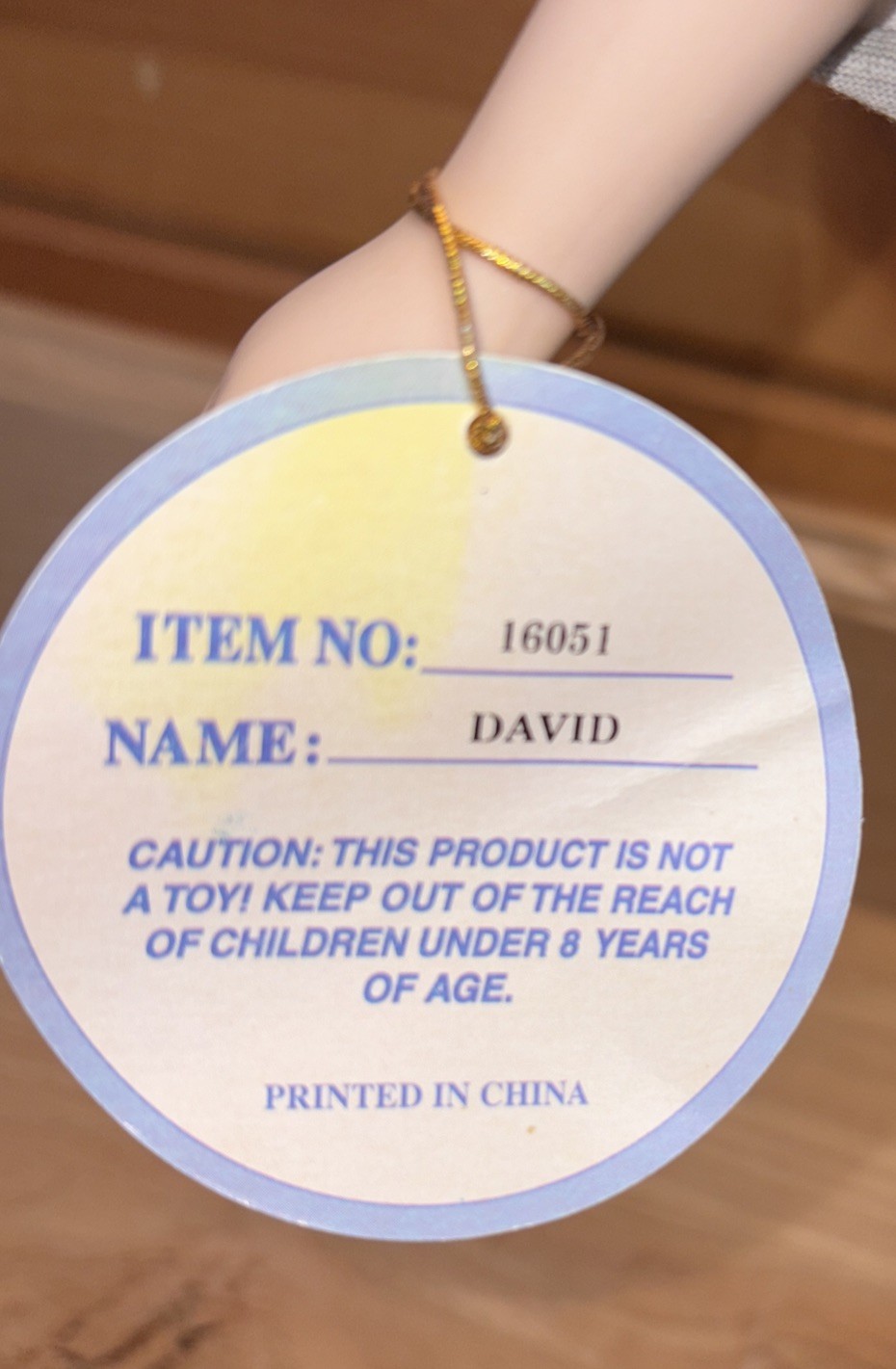 Emerald Doll Collection DAVID Porcelain Doll Boy Item #16051 Rich Imports In 16”