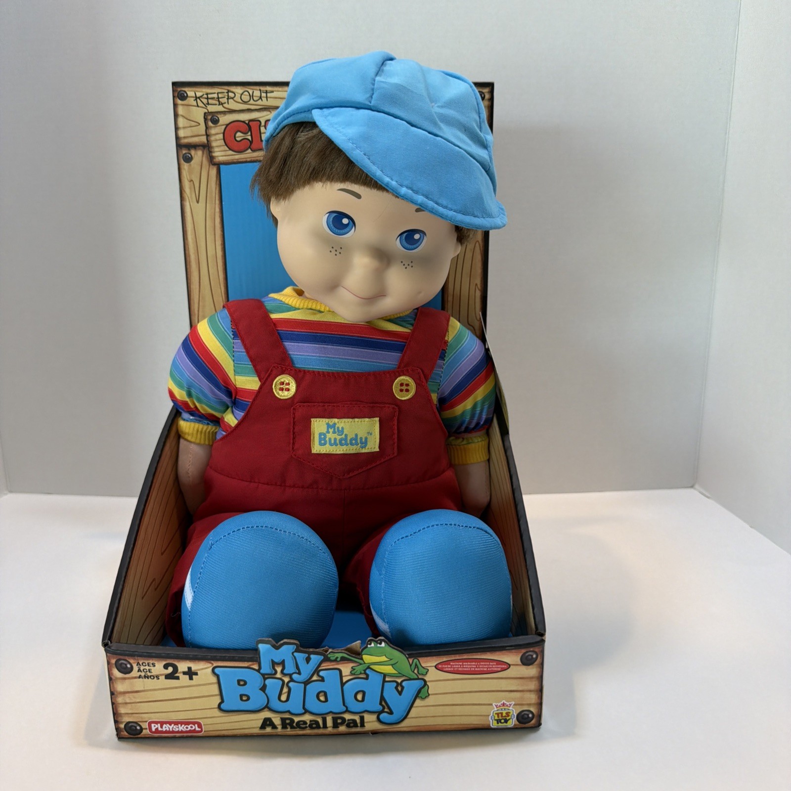 NEW 2024 MY BUDDY Retro Classic Plush Doll Removable Outfit & Cap Playskool 18″