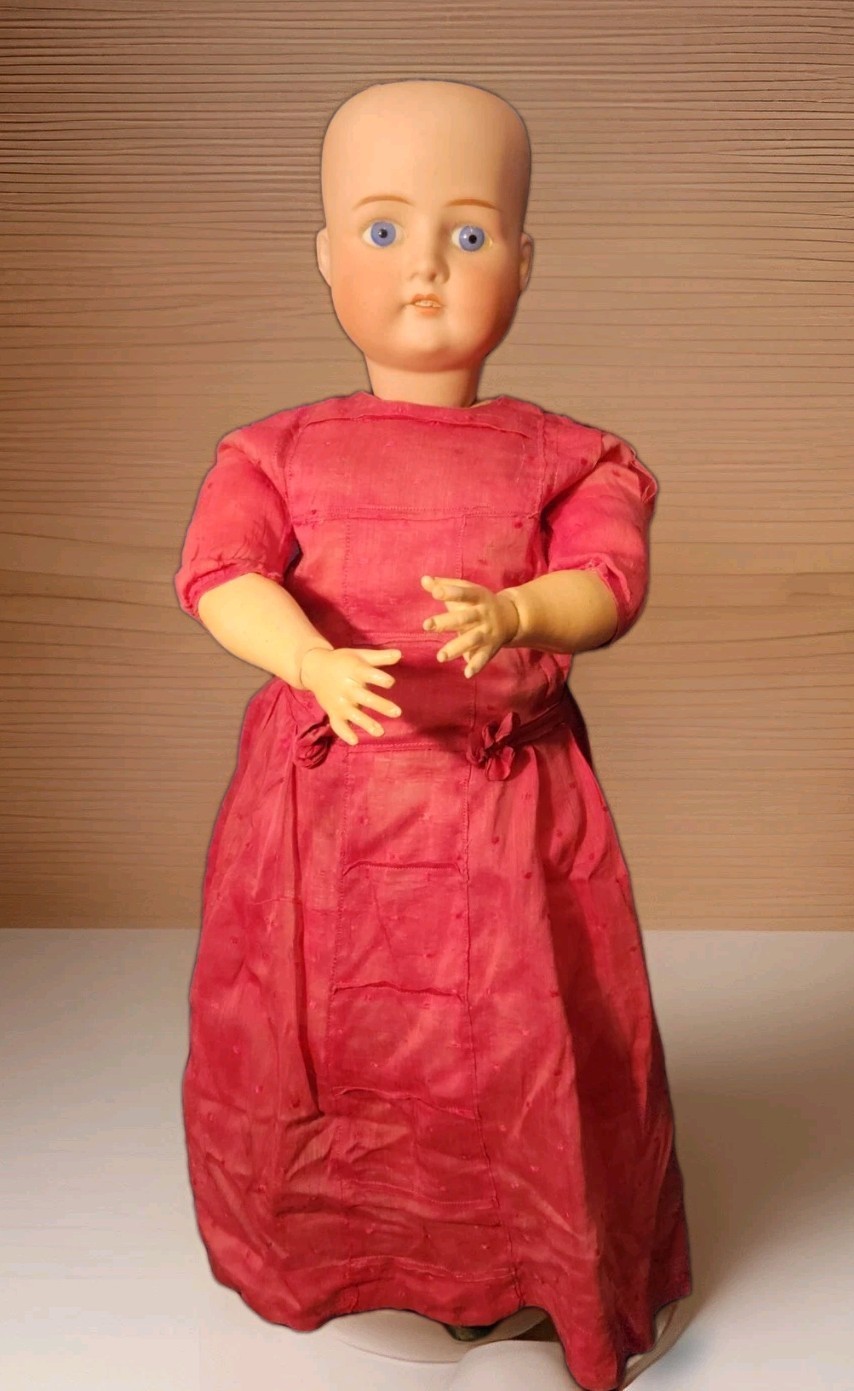 22″ Cuno & Otto Germany Bisque Head Composition Dressel Dol 1912 4 Insised Star