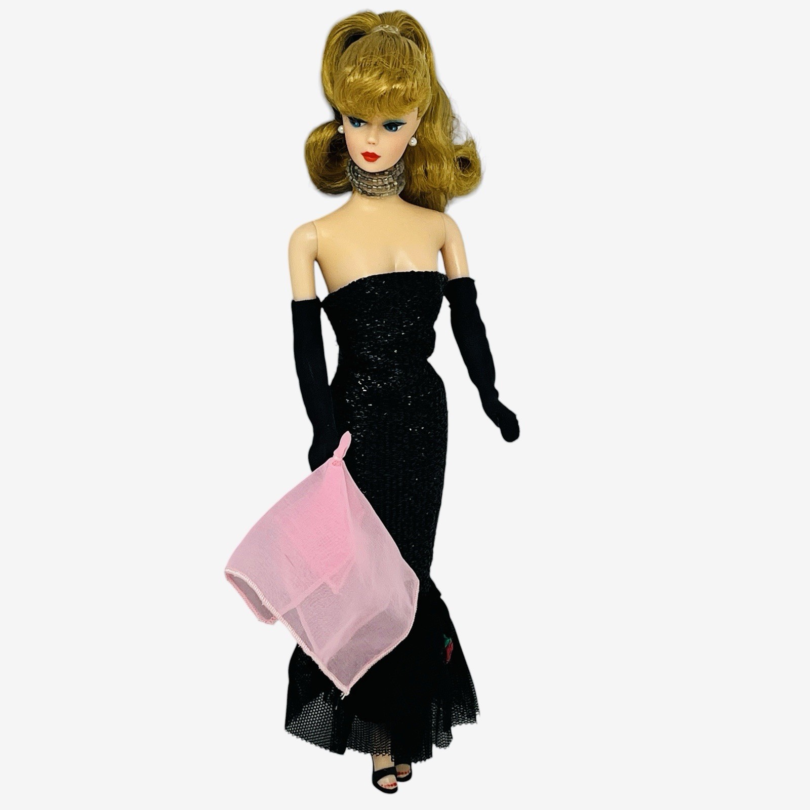 1994 Solo In The Spotlight Barbie 13534 Ponytail Barbie Blonde 1960’s Repro Doll